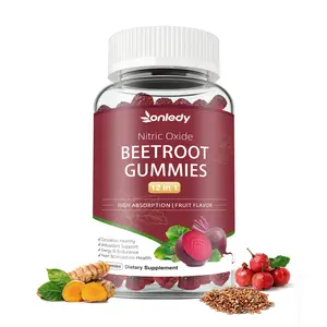 Onledy 12-in-1 Nitric Oxide Beet Root Gummies,Grape Seed Extract,Coq10,D3K2 Natural Help for Energy & Endurance, Strawberry Flavor 60 Gummies Supplement Healthcare tiktokshopspringglowup
