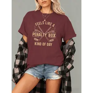 Feels Like A Penalty Box Kind Of Day T-Shirt, Funny Hockey Shirt, Ice Hockey Player Gift, Game Day Sweatshirt, Hockey Fan Apparel
