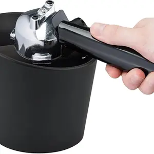 Coffee Knock Box, Espresso Self-Dumping Bin, Coffee Bucket, Coffee Accessories, 4.8 Inch Abs Plastic, Durable Shockproof, Detachable Rod, Non-Slip Base