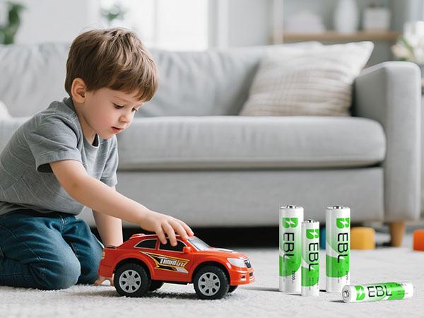 EBL AA AAA Rechargeable Batteries with Upgraded 808 Individual Charger, 1.2V 2800mAh Double A Batteries,Long Lasting Recharerble AA AAA Ni-Mh battery with Integrated Charing Storage Box