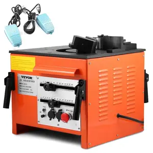 VEVOR Rebar Bender 1 inch 25 mm Rebar Bending Bender Rebar Grade 60 Electric Rebar Bender Heavy Duty with Foot Pedal for Bending Steel Rope (1 inch Rebar Bender)