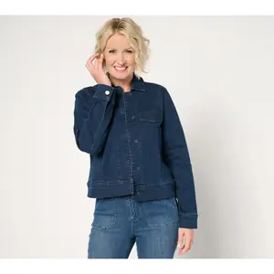Denim & Co. Signature Indigo Perfect Flex Denim Jacket