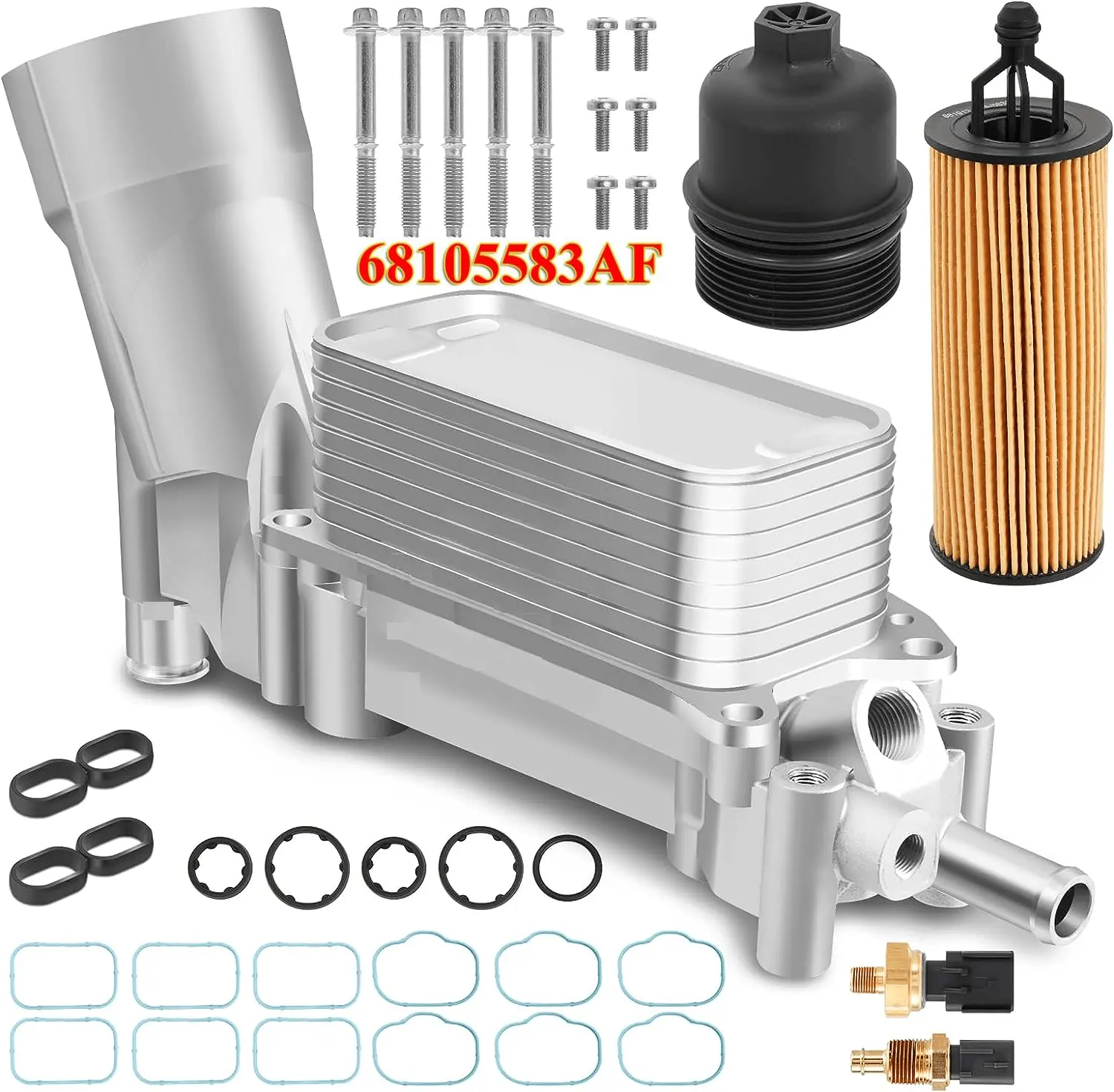 Leak-Proof Aluminum Oil Filter Housing - Replacement for Dodge Jeep Chrysler Ram 3.6L 2011-2016 Models | Durable