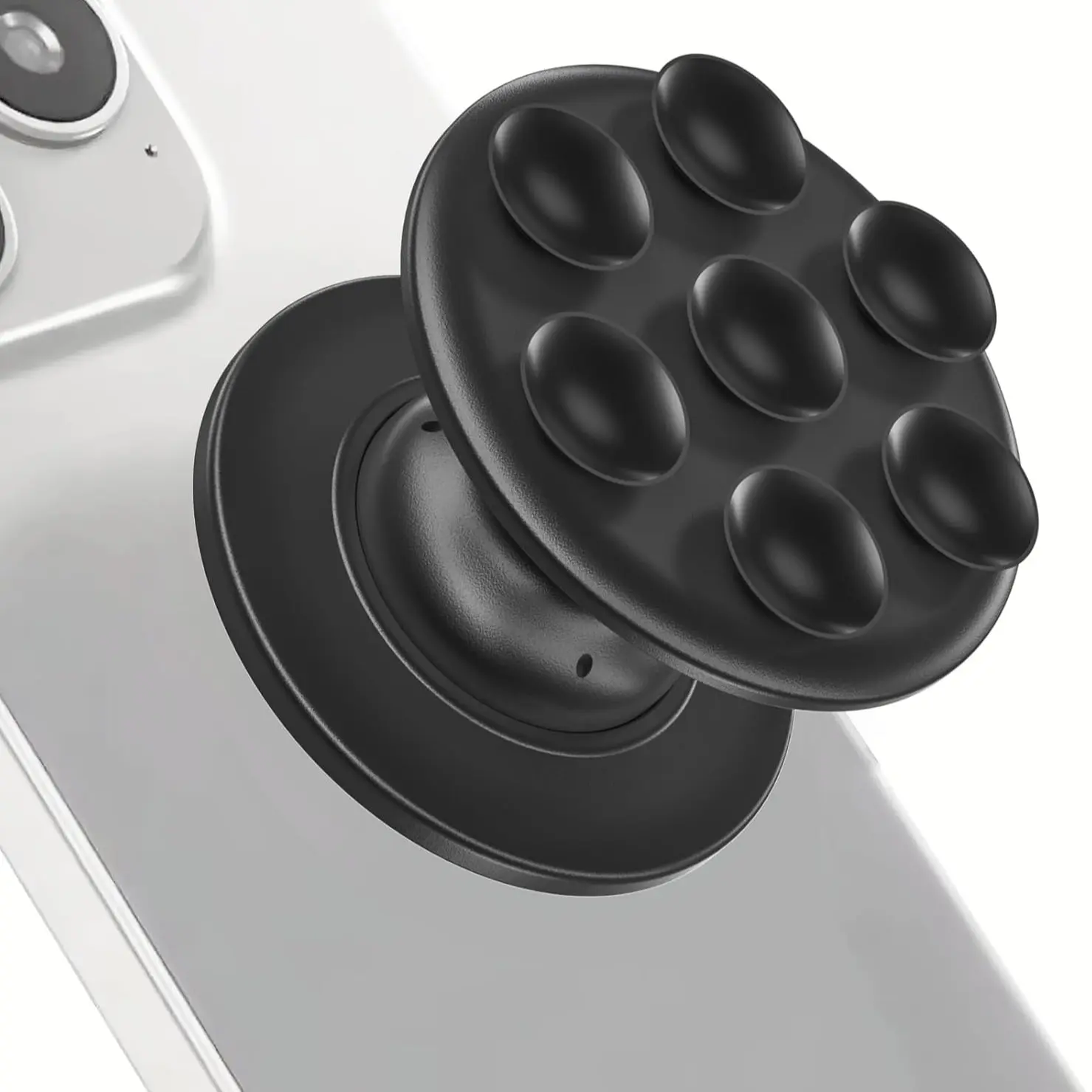 Foldable Silicone Phone Grip, Extensible Air Cushion Phone Stand, Self-Adhesive Silicone Suction Cup Phone Holder, Silicone Phone Mount, Mobile Accessories