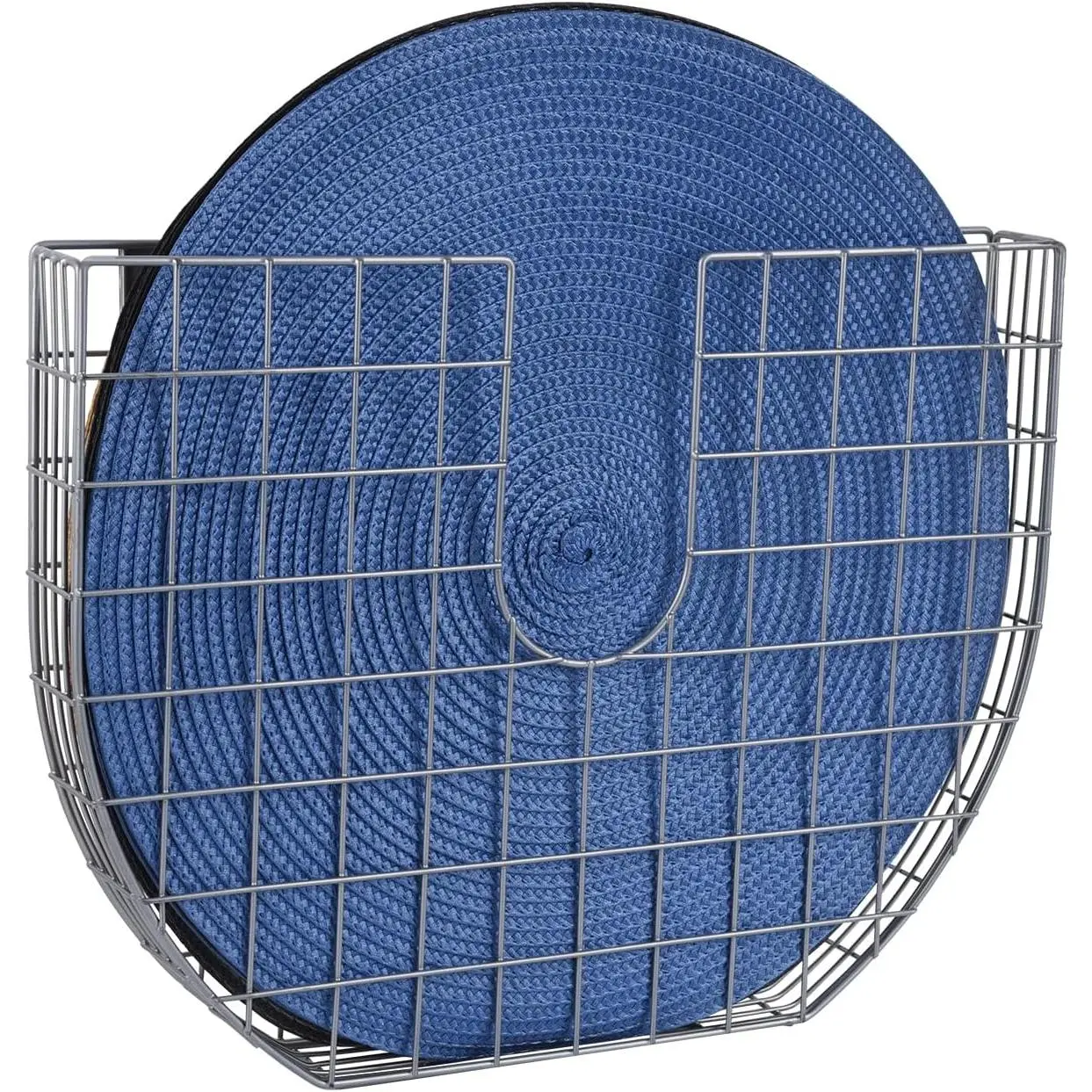 Round placemat holder, Placemat Holder, Placemat Pocket Wall File |   Steel |   Kitchen Organizer for Napkin Pad Storage, Drainable-15.74x1.96x11.81inches