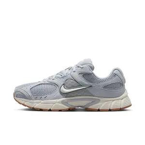 Nike V5 RNR Men's Shoes - Wolf Grey/phantom-gum Med Brown, Round Toe, Laces, All Seasons, Y2K Foam Midsole, Metallic Details, 3D Swoosh Logo