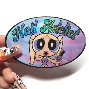 NAIL ADDICT BUBBLES Sticker – 4x2.5” Cute Vinyl Sticker