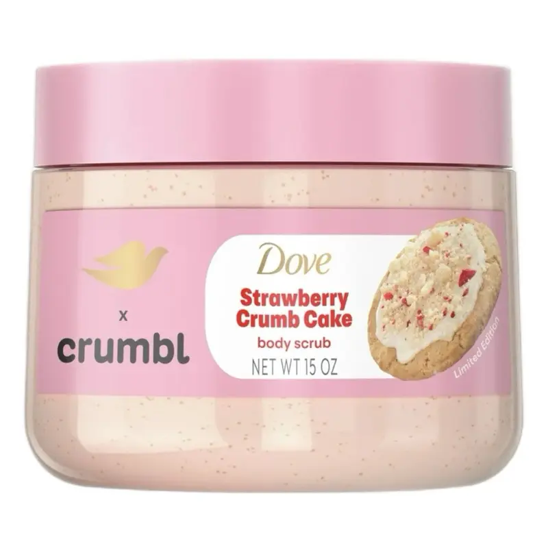 Dove Crumbl Limited Edition Exfoliating Body Scrub & Body Wash - Choose Below - Available in strawberry, lemon glaze & confetti Cleansing Gentle Dove Crumbl Limited Edition Exfoliating Body Scrub & Body Wash - Choose Below - Available in strawberry, lemon glaze & confetti Cleansing Gentle