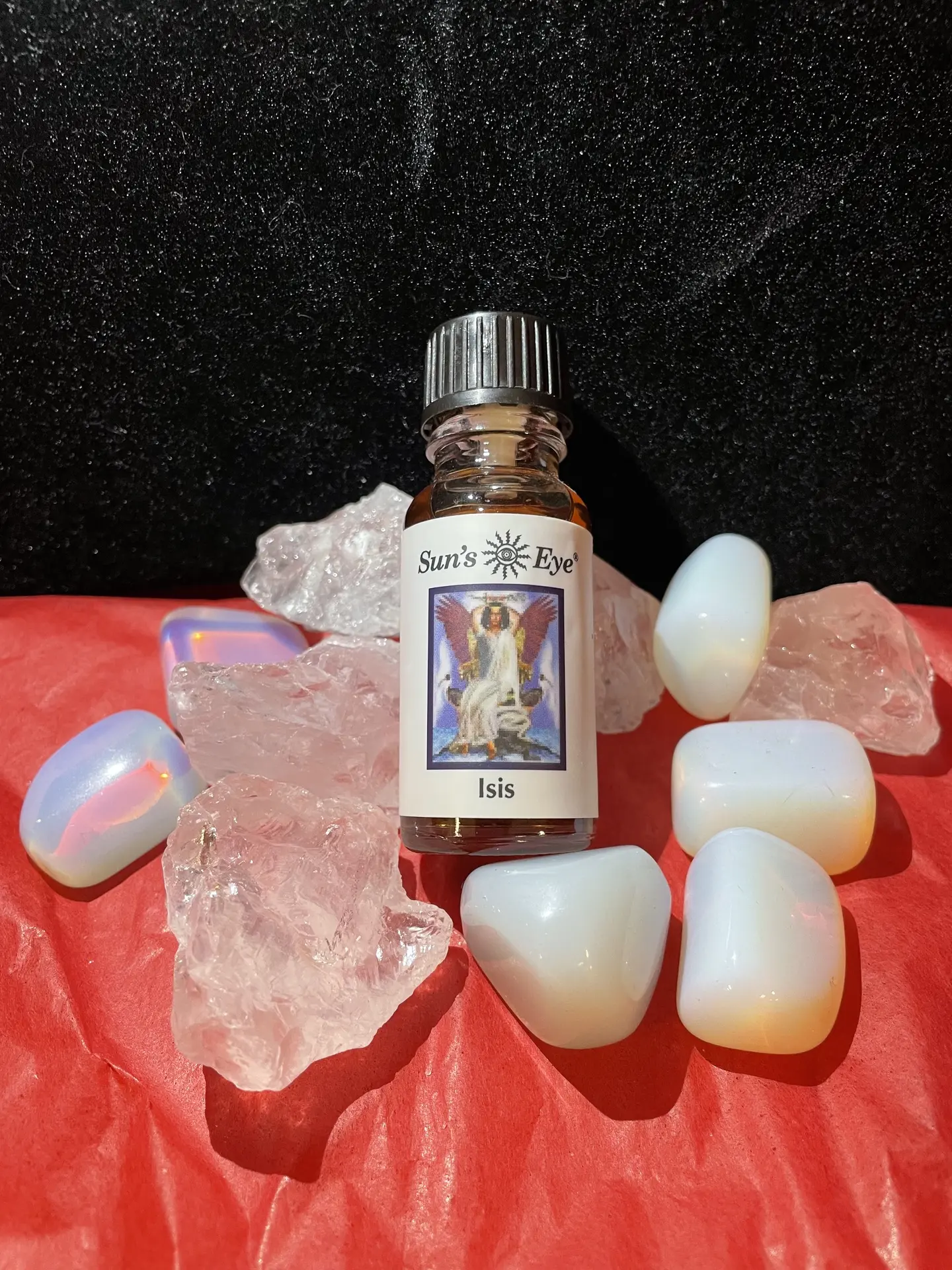 Sun's Eye Isis Floral Scented Body Oil - Rose Petals, Coconut Base Blend, Flower-Infused Aromatherapy Care for Motherhood, Encourages Isis Attributes for Adults, Body Oil Blend, Encourages Attributes Of Isis