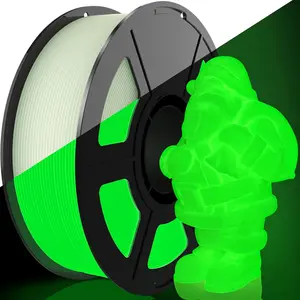 Glow in The Dark PLA Filament 1.75mm 3D Printer Filament, 1kg Spool (2.2lbs), Dimensional Accuracy +/- 0.03 mm, Fit  FDM 3D Printer (Glow Green)