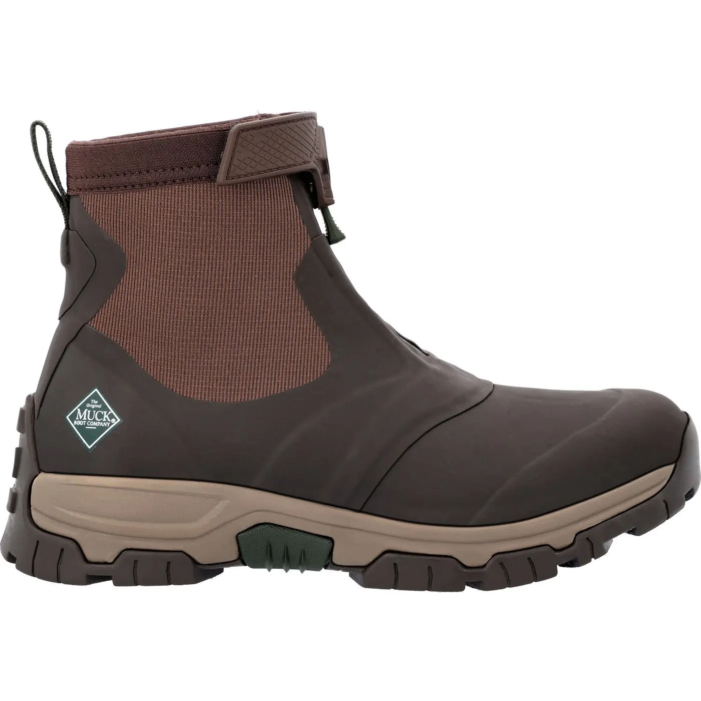 Men's Apex Mid Zip Ankle Boot Velcro stretch collar for custom fit Dual Density