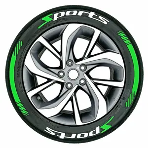 8 Pieces/16 Pieces Sports Decoration Four-Wheel Tire, Rubber Material, Waterproof and Durable, Car Tire Letter Sticker, No Glue, No Acetone, Adult Men's Gift