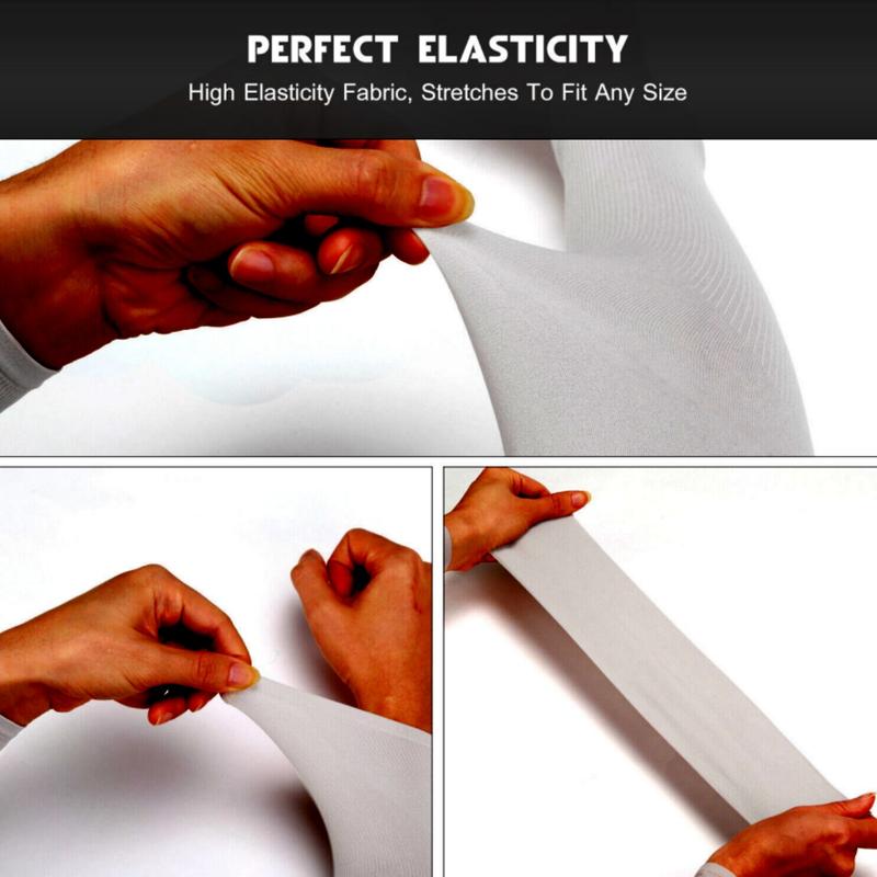 2pcs/1 Pair Arm Sleeves for Men Women Teenager Gray, Sun Sleeves UV Protection, Compression Arm Sleeves Cover For Working Basketball Golf Sports