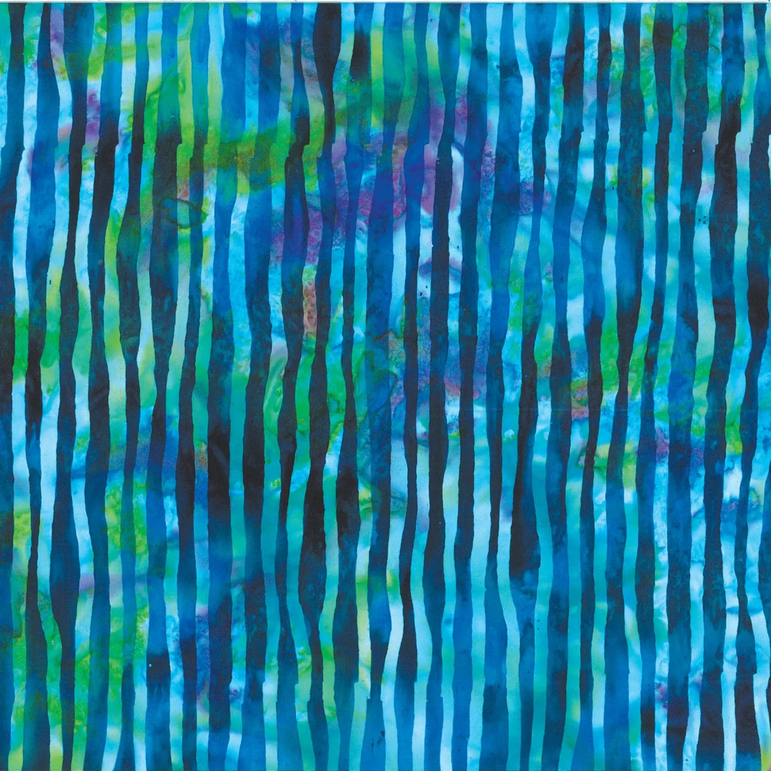 Fabric Hoffman Sapphire Stripe Susan Claire Bali Batiks by the Quarter Yard SC5H-230