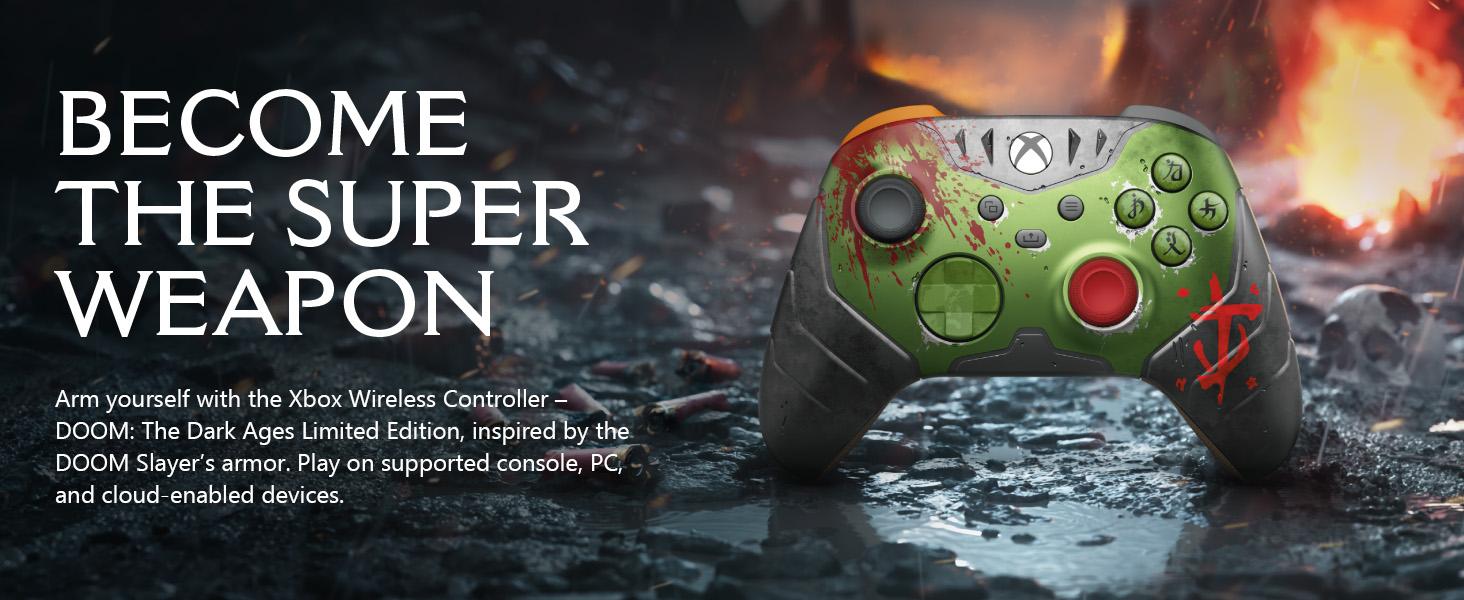 Xbox Wireless Controller DOOM The Dark Ages - Works with Xbox consoles • Windows PC • iOS & Android