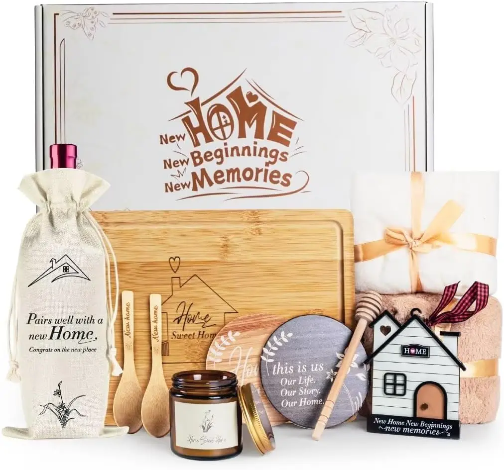 House Warming Gifts  Home,11 Pcs  Home  Ideas Basket,Housewarming Gifts,Closing Gifts for Home buyer,Couple, Women, Homeowners