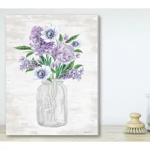 Courtside Market Spring Bouquet Violet 16x20 Canvas Wall Art