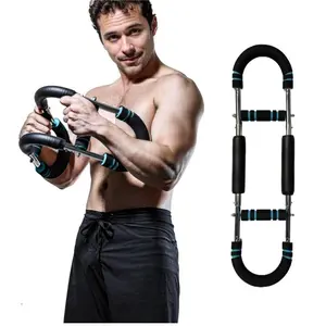 Twister Arm Trainer 90-130 LBS Heavy-Duty Spring Resistance for Adjustable Detachable Spring Strength Training Bar for Triceps, Chest, Forearm, and Home Fitness Adductors Muscle stomach workout,Adjustable Hand Strengthening Trainer shaker