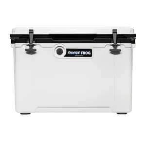 Frosted Frog USA MADE 54 QT Cooler Hyper-Light – White and Black Cooler