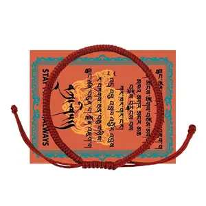Authentic Blessed Nepal Monks Handmade Dorje Knot Protection Bracelet,help Ward Off Any Negative Energy-gifts For Women And Men-protection