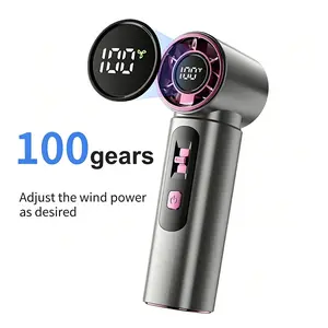 100 Levels High Speed Handheld Cooling Fan M05 USB Mini Portable Rechargeable Turbo Fan
