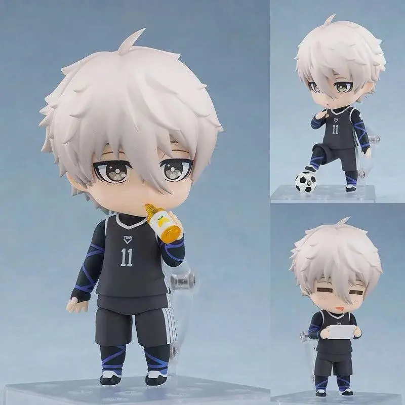 Blue Lock Nendoroid Action Figure - Series 2056 Nagi Seishiro, 1998 Isagi Yoichi, Reo Mikage, Rin Itoshi Figurine for Anime Fans, Video Games Enthusiasts, 12+ Years Old; Science & House Decoration Toy for Children Development