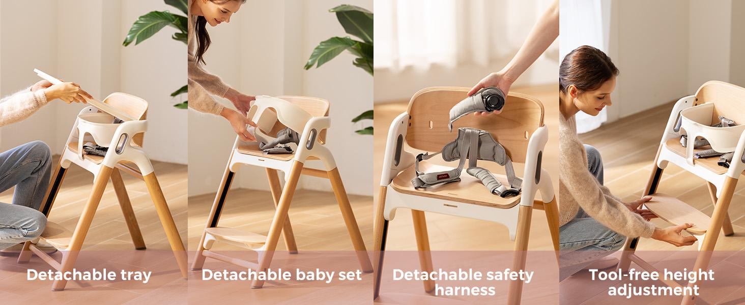 Momcozy Baby high Chair for Infants,Toddler and Adult