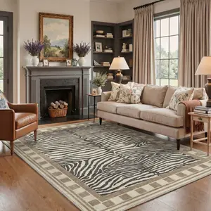 【Deals For You Days】GENIMO Home Carpet – Soft, Non-Slip, Pet Friendly, Machine Washable Rug, Area Rug Ideal for Living Room, Bedroom, Kitchen, Hallway ,ARN2675-LINEN