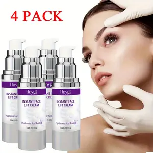 4 Packs Instant Face Lift Cream with Kojic Acid, Collagen & Retinol - 30ml/1.05oz Each, Hydrating & Lifting Formula for Sensitive Light, Sensitive Light Care, Collagen Boosting, Long-Lasting Moisture, Instant & Visible Results, Day & Night