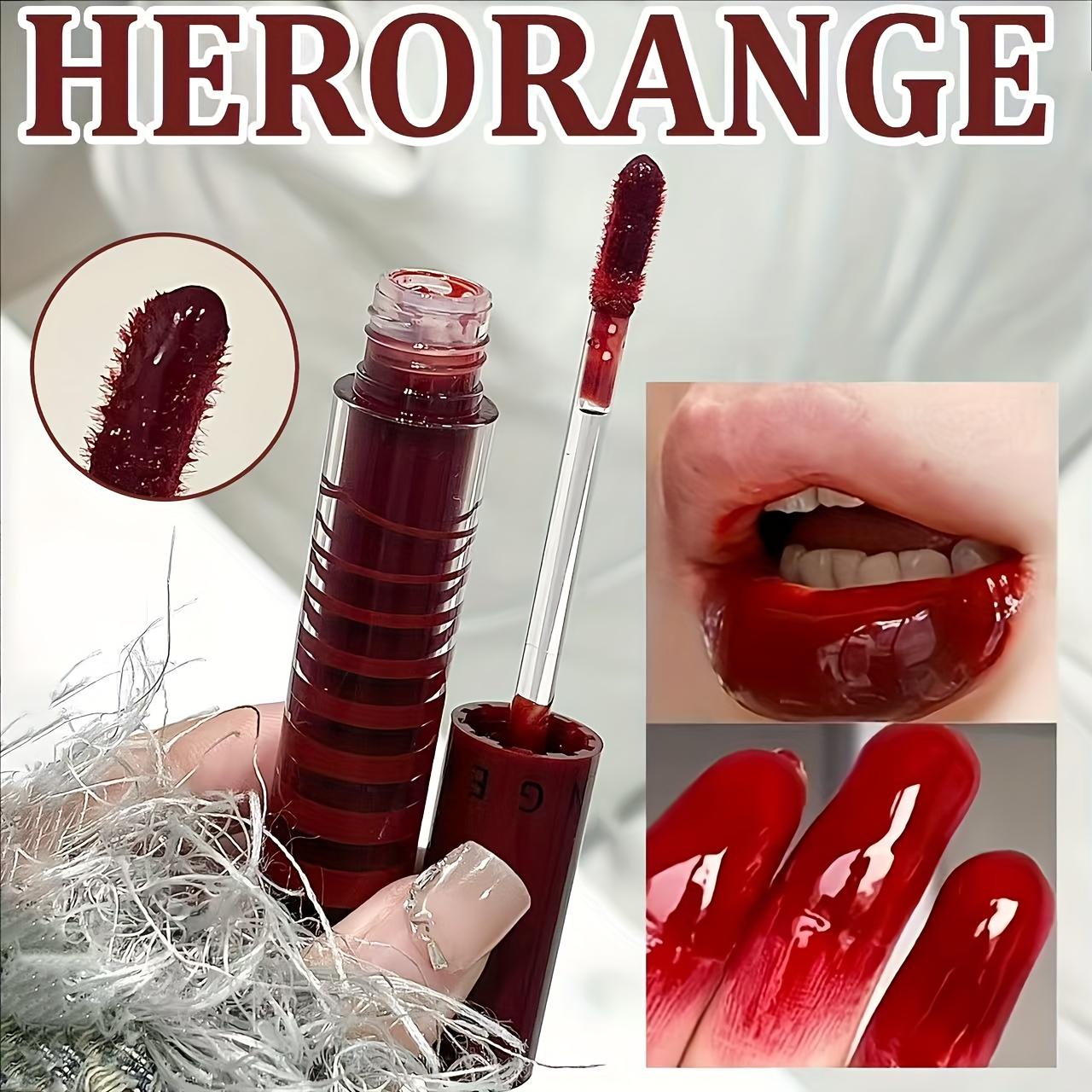 [G!]HERORANGE 6-Piece Long-Lasting Lip Stain Set Waterproof Non-Transfer Smudge Proof Hydrating Matte Finish Korean Liquid Lipstick for Festival Party Stage Makeup Perfect Gift for Women