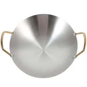 Stainless Steel Thickened Pot Set, Dual-Ear Frying Pan, Small Hotpot, Alcohol Stove Hotplate, Round Bottom, Kitchenware Accessories, Stainless Steel Cooker