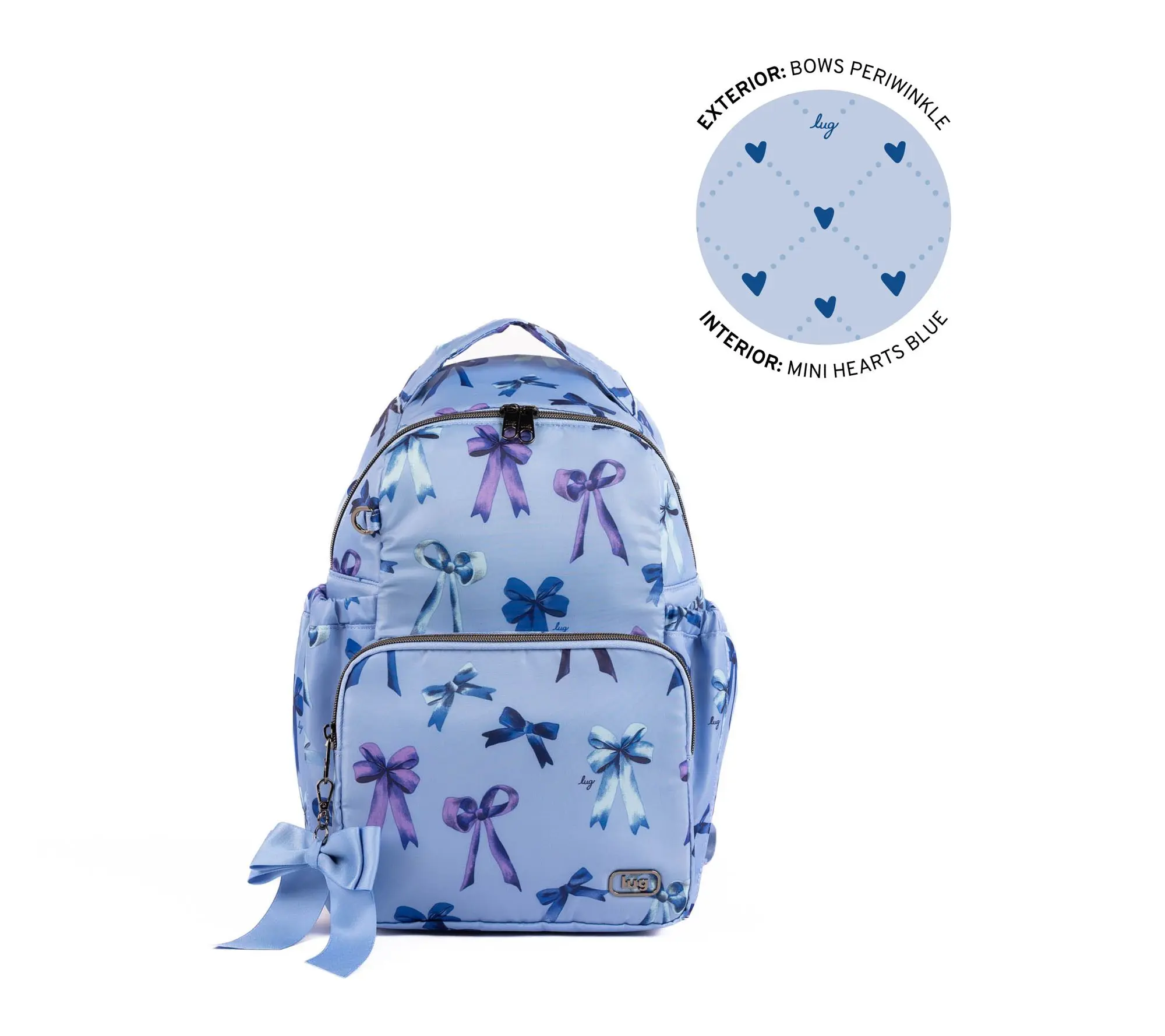 Lug Patty Cake Backpack with Bow Lug Patty Cake Backpack with Bow