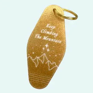 Nesta Archeron Keychain - Acrylic Motel Keychain - "Keep Climbing the Mountain" Inspired Design - Nesta Inspired "A Court of Silver Flames" Merch