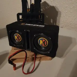 Bluetooth Speaker with Felt Covering for 1/10 RC Vehicles Compact Practical for Indoor Outdoor Use Ideal for RC Enthusiasts