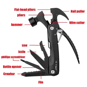 Multi-functional claw hammer, multi-purpose mini hammer, outdoor camping and mountaineering tools, multi-tool pliers, men's gift, Multitool