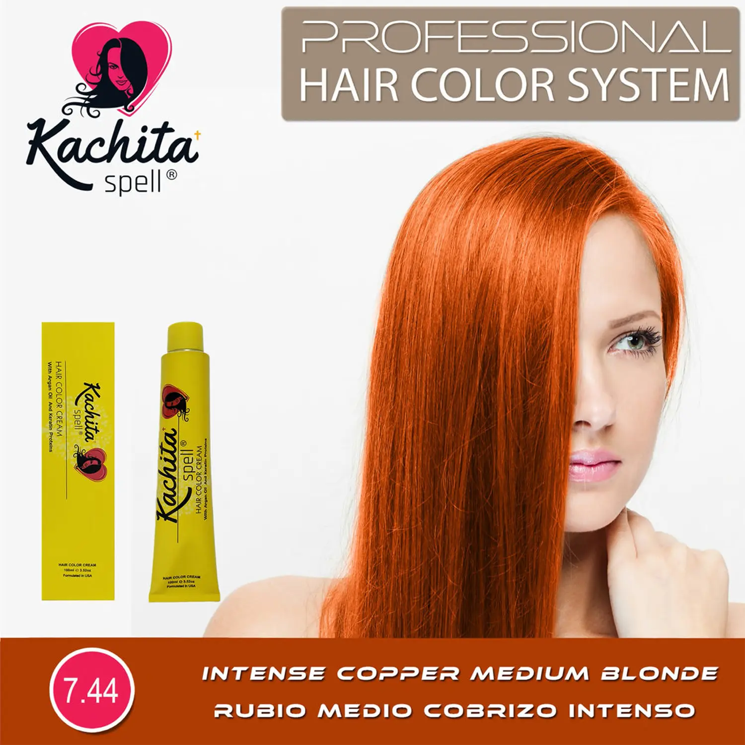 7.44 Intense Copper Medium Blonde 