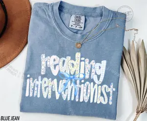 Comfort Colors® Reading Interventionist Shirt, Reading-Teacher tshirt, Reading Interventionist Gift, Reading Specialist tshirt, Reading Coach Shirt