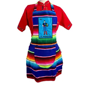 Lotería Apron - Size S - L, Mandil de Lotería , La Tóxica, La Chingona, Soy la Patrona, La Borracha , El Gallo, El Mandilón