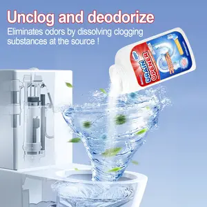 Powerful All-in-One Pipe Cleaner Dissolves ClogsFast 99% Bacteria Elimination 350ml Drain Cleaner Duct Unclogging Powder for Kitchen Toilet Quick Cleaning Tool BY