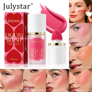 6-shade liquid velvet blush, medium coverage, waterproof and smudge-proof, long-lasting, natural berry shades, evens out skin tone, natural matte finish for a natural, radiant look