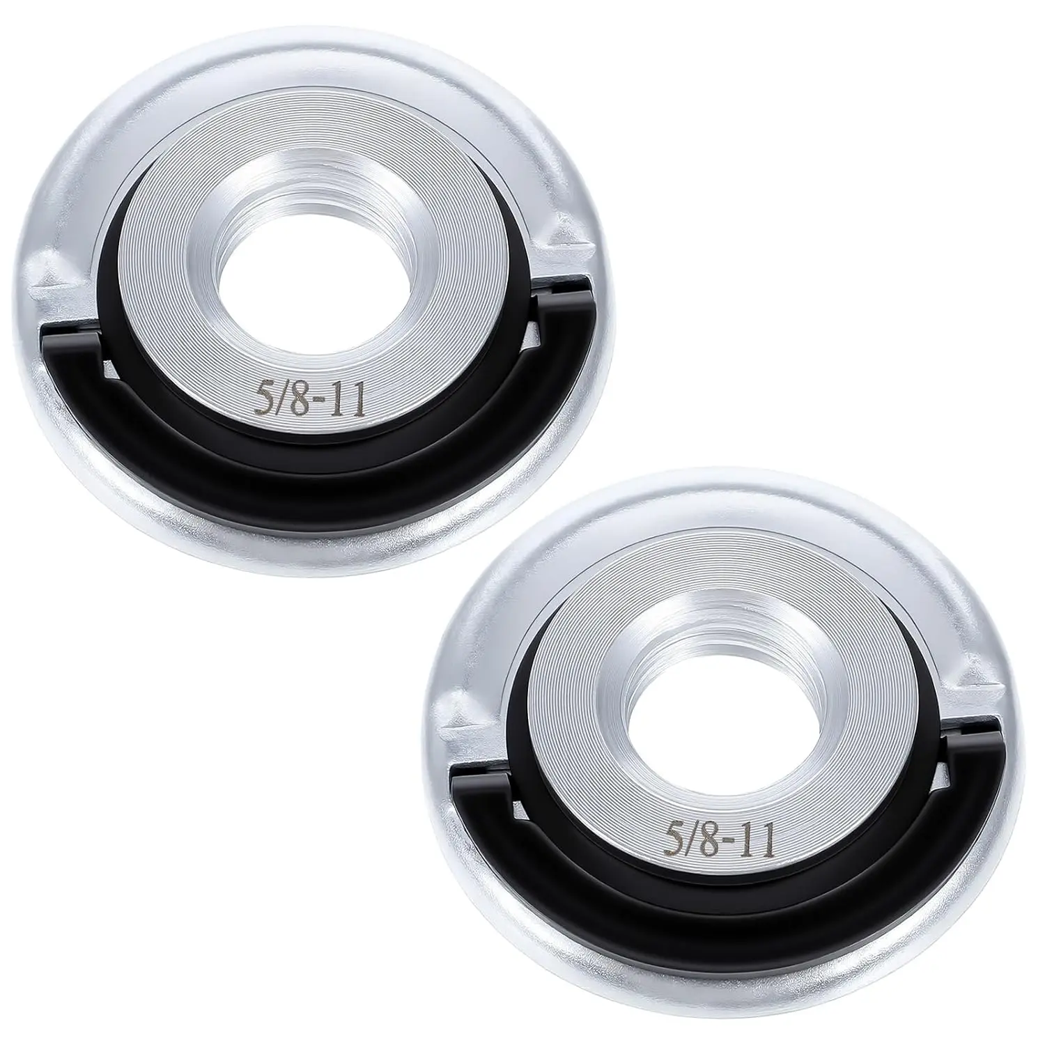 2PCS Angle Grinder Flange Nut with 5/8-11 Inch Thread Quick Release Grinder Nut Metal Angle Grinders Nuts for Replacement and Fixing Cutting Discs