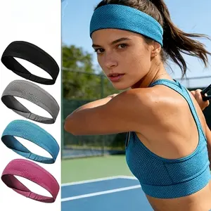 1pc Ice Sports Headband, Using Ice Fiber Technology - Breathable, Quick Drying, Sweat Absorbing And Elastic Design, Suitable For Running, Gym, Yoga, Men'S And Women'S Fitness Sports, Outdoor Activities Wrapped Headband