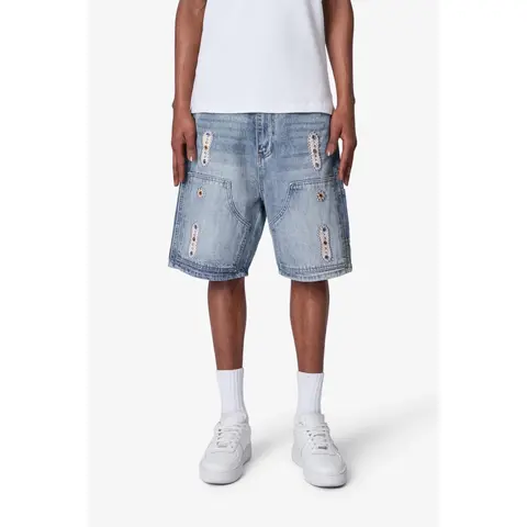 mnml Western Jewel Denim Shorts