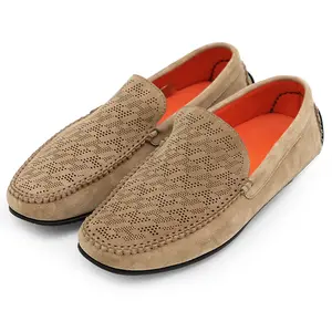 Pre-owned HERMÈS Suede Small Leather Goods Hermes Loafers