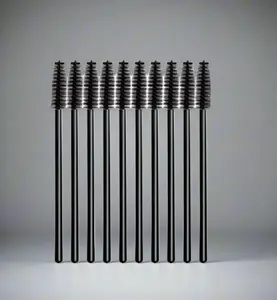 Portable Black Eyelash Brush - Professional Quality Mascara Wand for Precise Application & Grooming - Perfect for Travel & On-the-Go Beauty