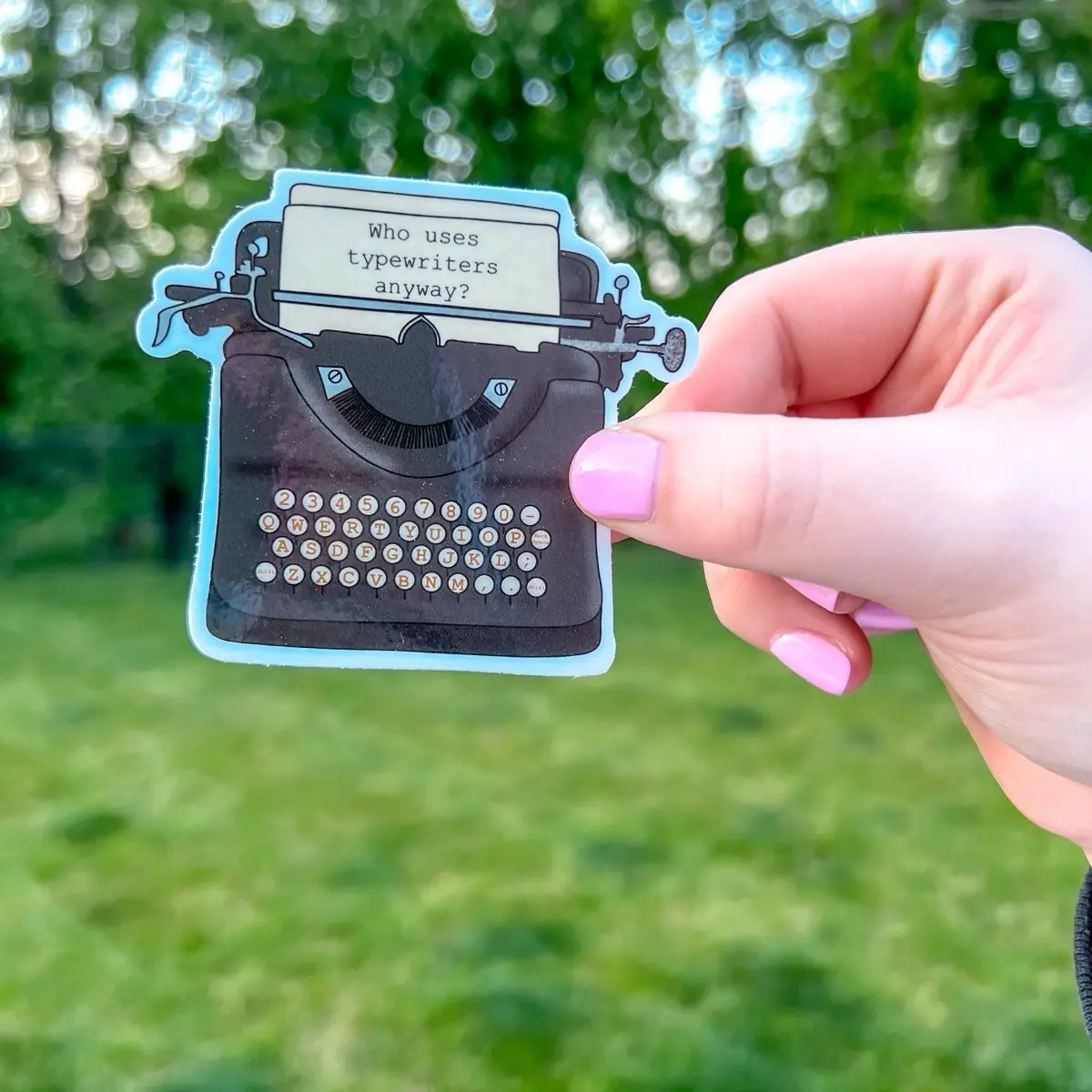 Typewriter Sticker