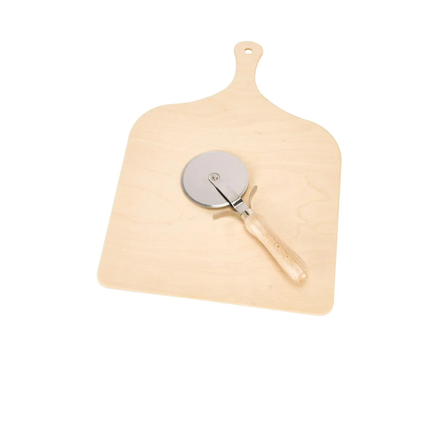 Verve Culture Pizza Set With Peel & Slicer in Brown & Cream