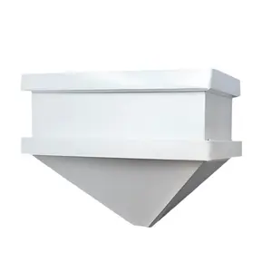 Aluminum Gutter Leader Head – Large Collection Box W 13" x H 12" x D 8", Decorative Conductor Head with 25+ Color Options & Overflow Protection