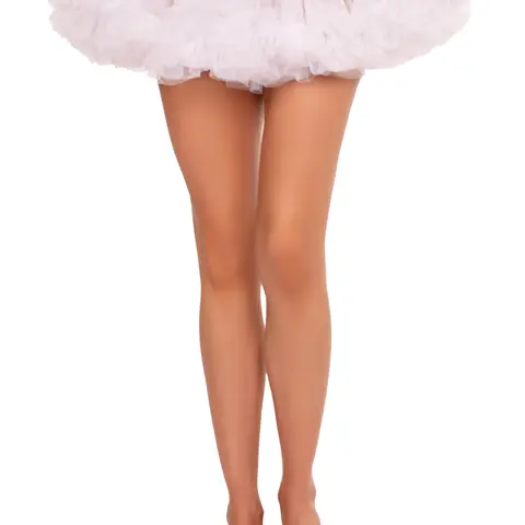 Leg Avenue Women's Soft Mini Tulle Petticoat Party Skirt - Halloween Costume, Detachable Sheer Flowing Lightweight Dress-Up Accessory, DIY Bunny Add-On