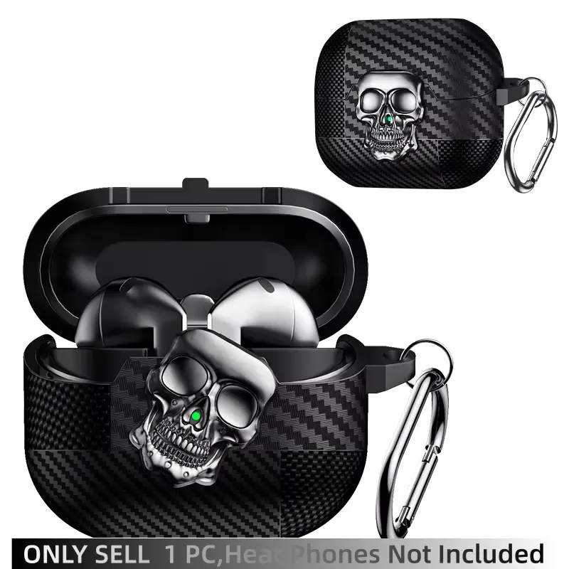 Headphone Case for Samsung for Galaxy Buds3Pro/Buds3/Buds4Pro/Buds4 Magnetic Headphone Case Metal Swivel Latch with Hook Headphone Storage Audio Accessory
